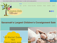 Tablet Screenshot of coastalkidsmarket.com
